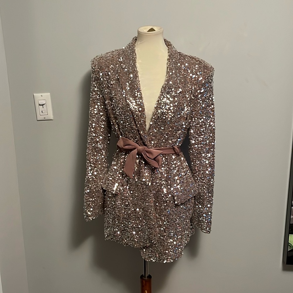 JLUXLABEL — Sequined Blazer Dress
